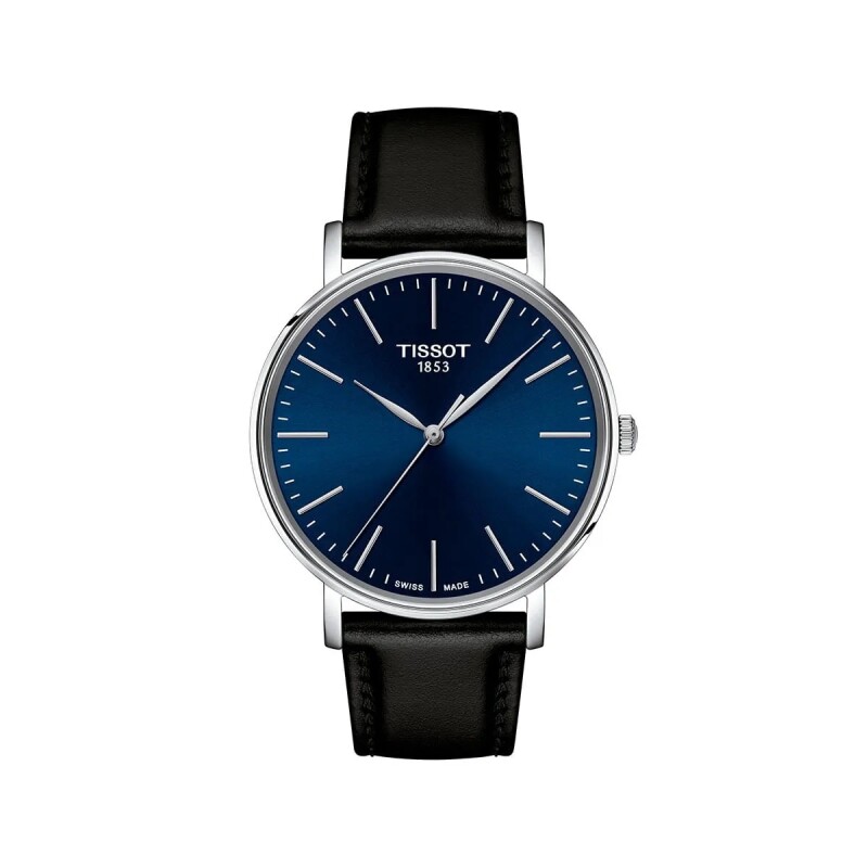 Reloj Tissot Everytime Gent T1434101604100 para hombre de cuero Azul