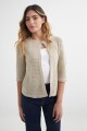 Cardigan mangas 3/4 BEIGE
