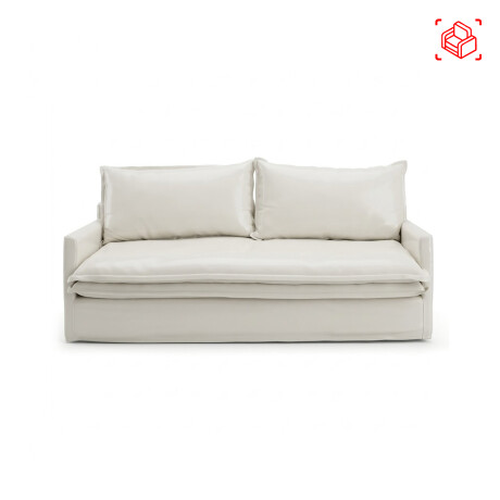 SOFA 3 CUERPOS TELA-PREMIUM BLANCO ALASKA