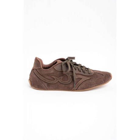 Zapatilla Combinada Chocolate