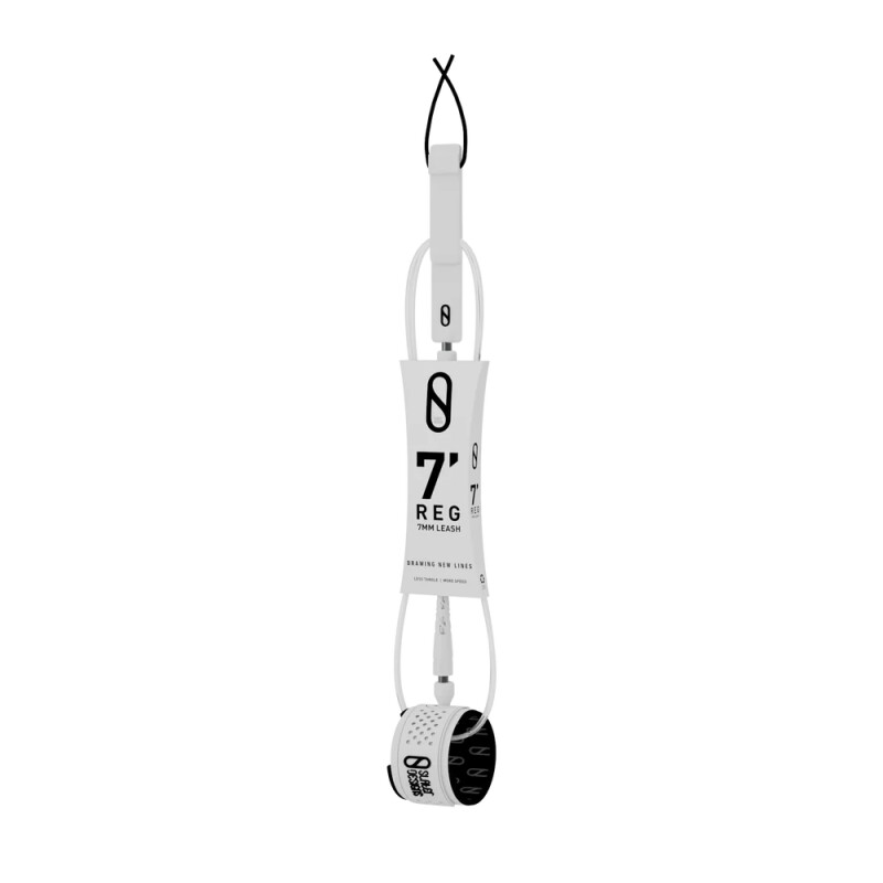 Leash - Slater Designs - 7ft 7mm - Clear Leash - Slater Designs - 7ft 7mm - Clear