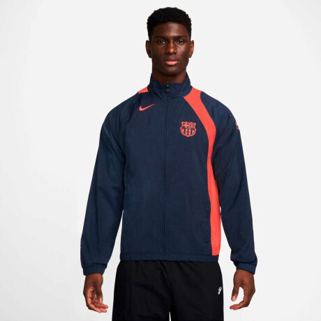 Campera FC Barcelona Total 90 Track de Hombre Azul