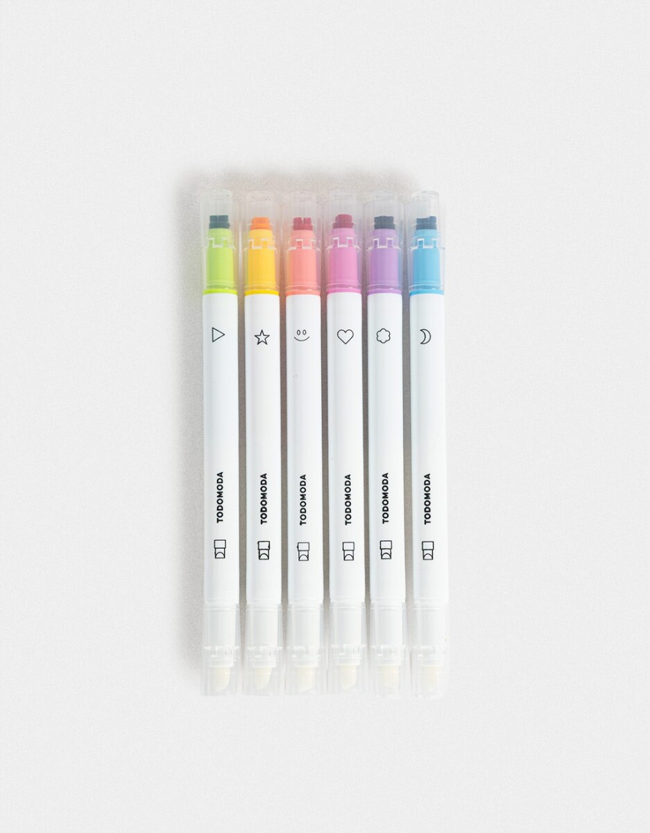 Resaltadores Set Grande - Combinacion Multicolor 