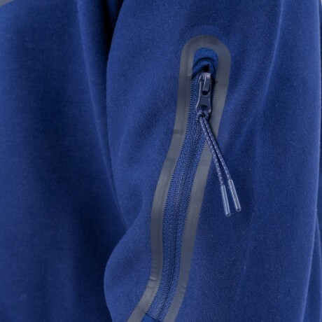 Campera Menpi Alta Calidad Moda Hombre Deportivo C/Capucha Azul S/C