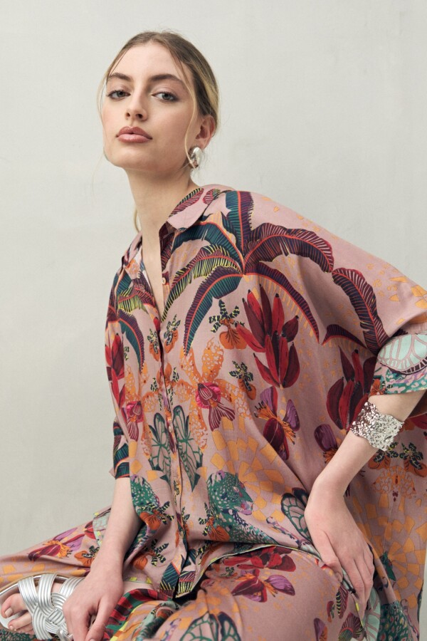 CAMISA ANTOLOGIA Lila Grisáceo