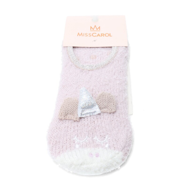 Medias de Mujer Miss Carol Media Chenille unicornio Rosa