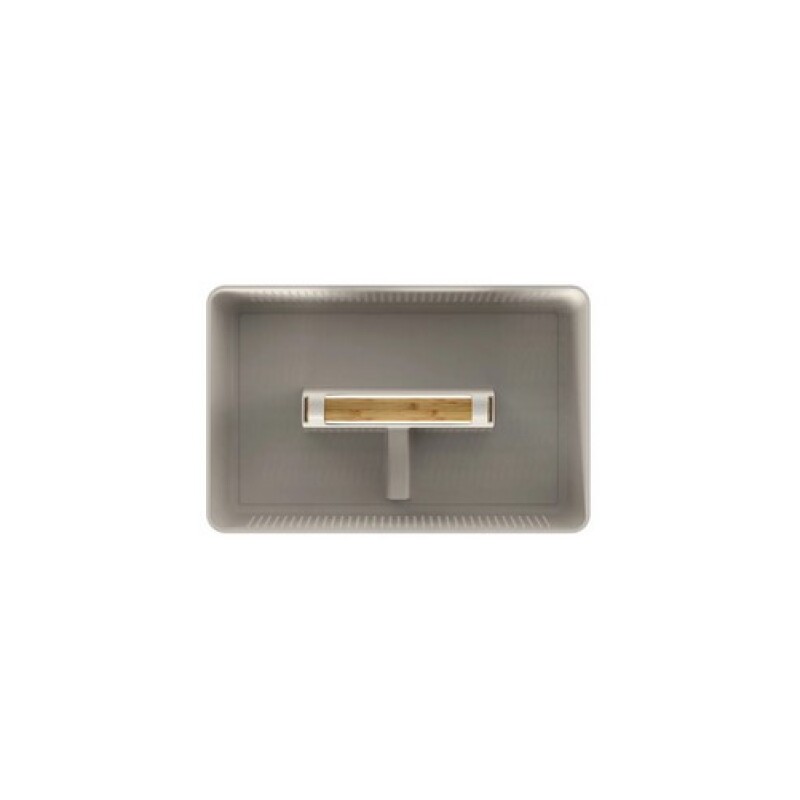 Cesto Organizador con manija de madera Beige
