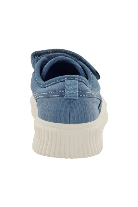 Zapatilla con velcro, azul Sin color