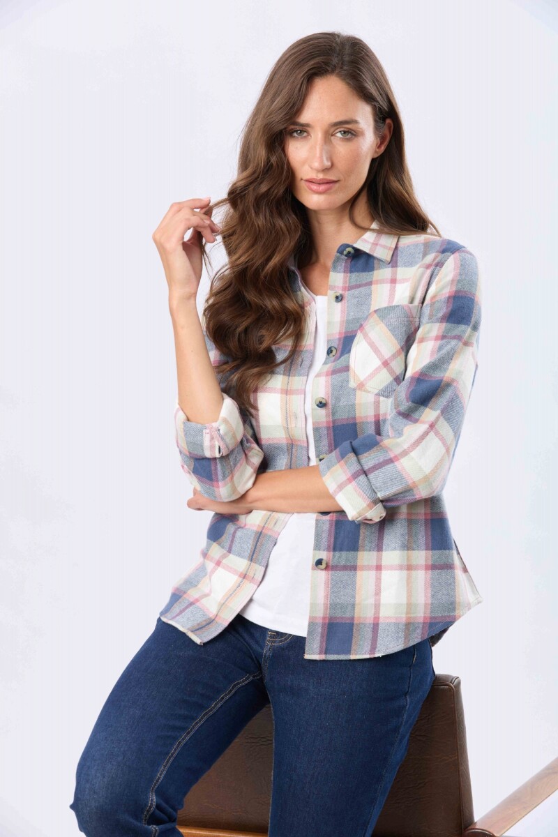 CAMISA VIYELA CUADROS - Verde 