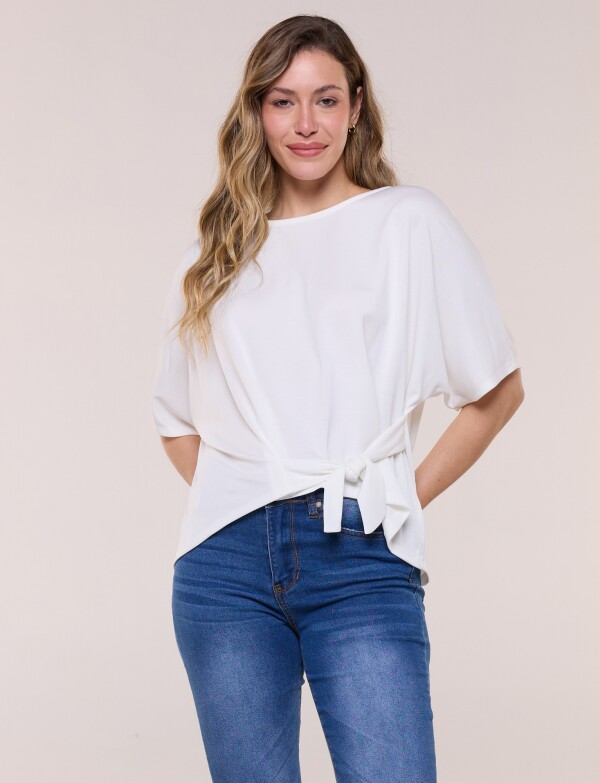 Remera Lazo Lateral CRUDO