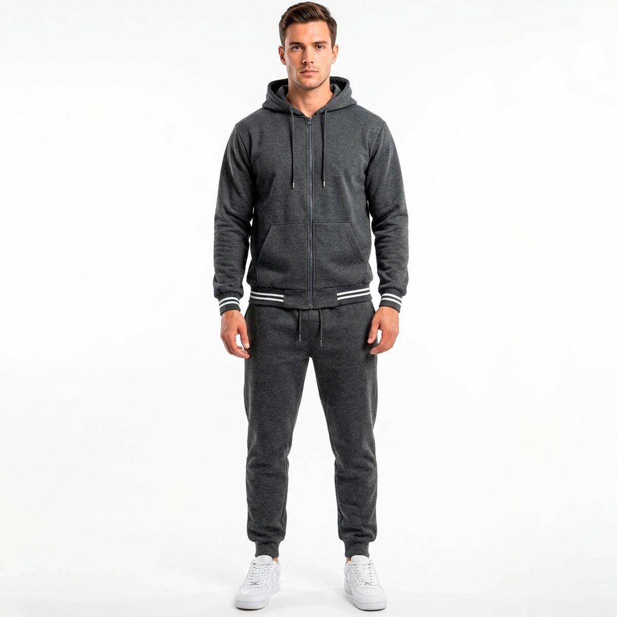 Conjunto Deportivo Uzspace Pantalón Campera Hombre - Gris 