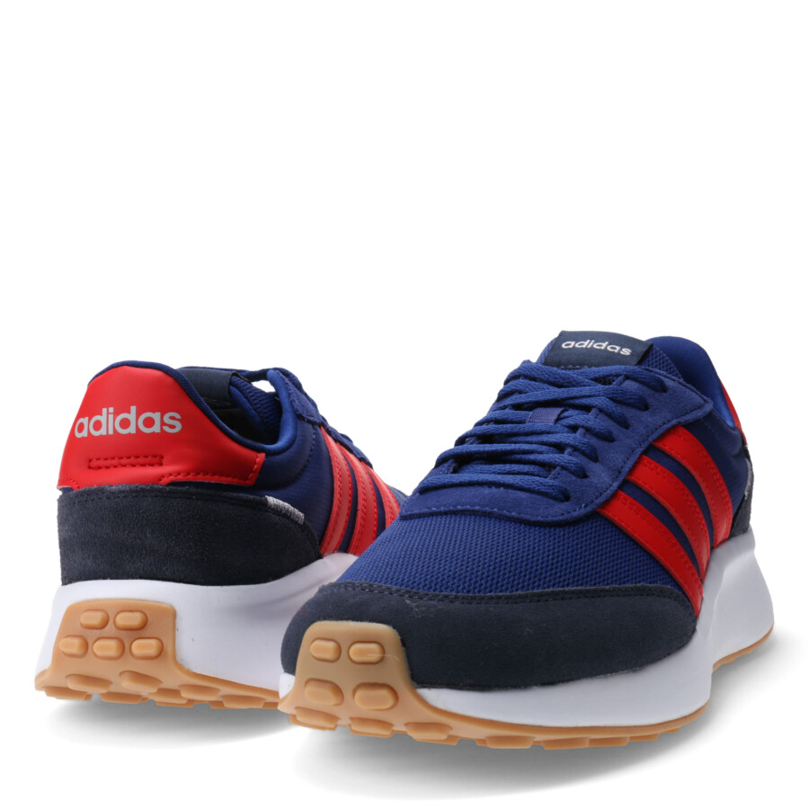 Championes de Hombre Adidas Run 70 Life Style Azul Marino - Rojo