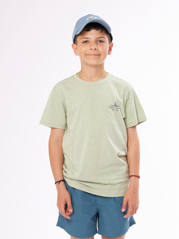 T-SHIRT EUFE TEEN RUSTY Verde Claro