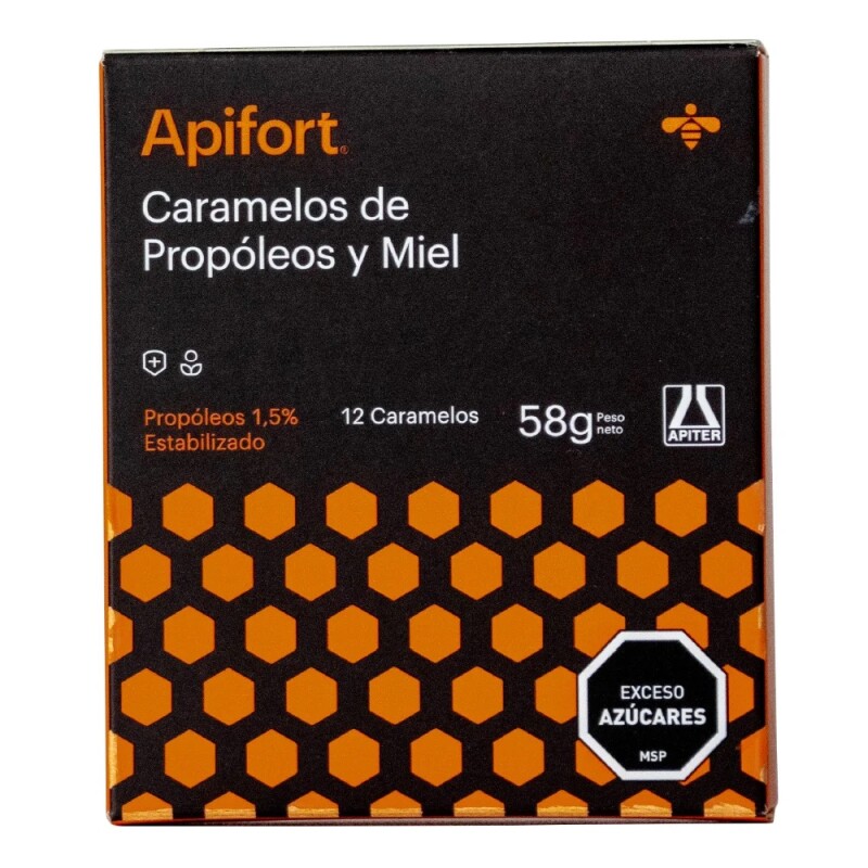 Caramelos De Propóleo Y Miel Apifort 12 Unidades Caramelos De Propóleo Y Miel Apifort 12 Unidades