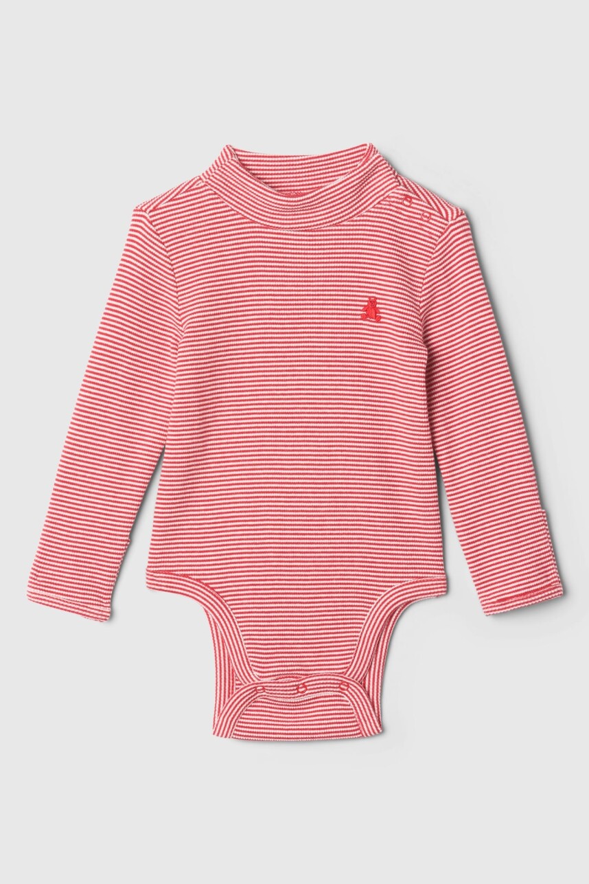 Body Polera Viento Bebé Red Stripes