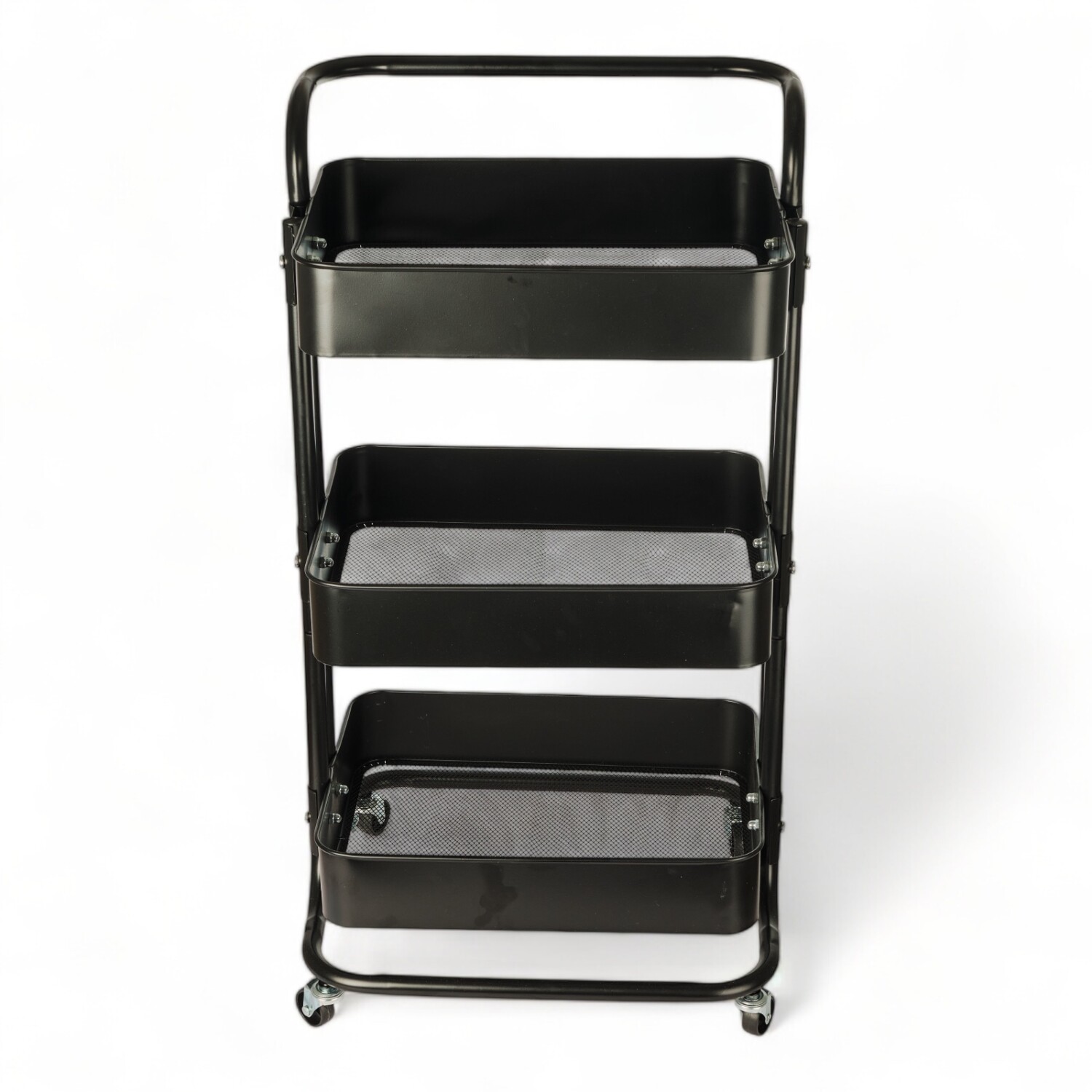 Carrito Rack Carrito Rack Multiusos Organizador 3 Estantes 100% Metal — Casa practica