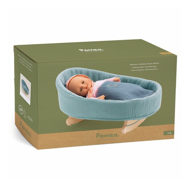Cuna Mecedora para muñeca Blue Dream Pomea Djeco Cuna Mecedora para muñeca Blue Dream Pomea Djeco
