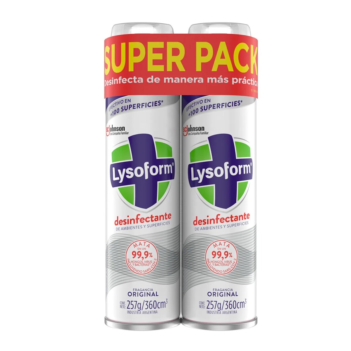 Lysoform Aerosol Original 360 Ml. Pack 2 Uds. 
