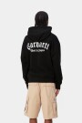 Hooded Onyx Script Sweat Negro