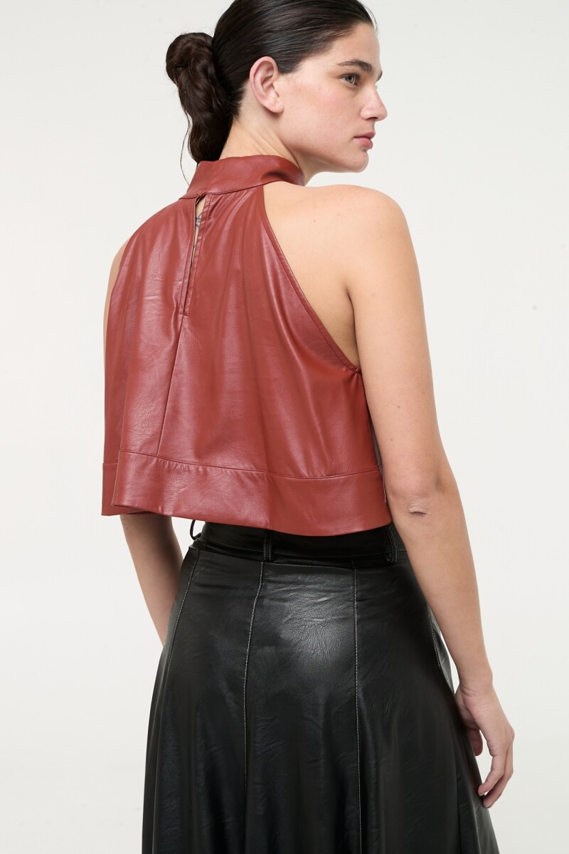 TOP HALTER Tabaco
