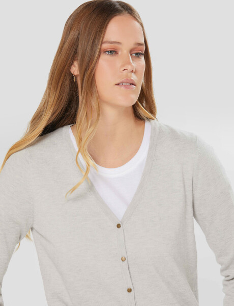CARDIGAN CLÁSICO Gris
