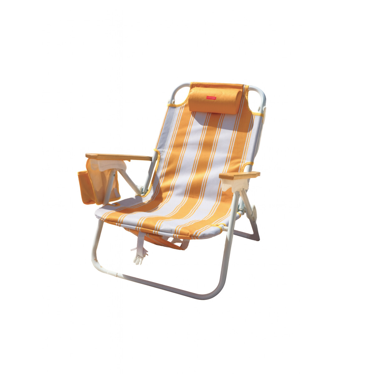 Silla reposera mochila reclinable Club Petates - Amarillo 