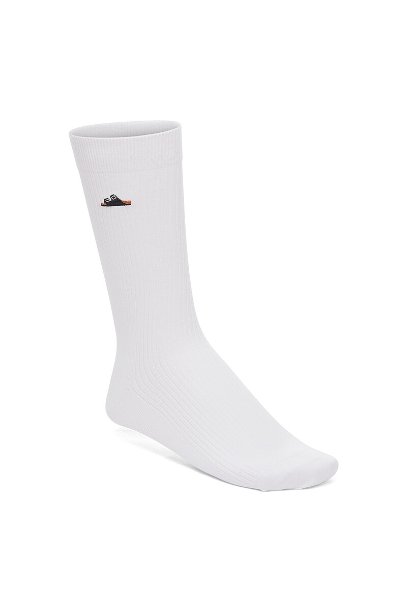 Cotton Rib White - White 