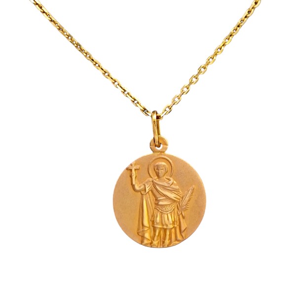 Dije San Expedito-Oro bajo-Sin piedra-CP8650 Sinpiedra