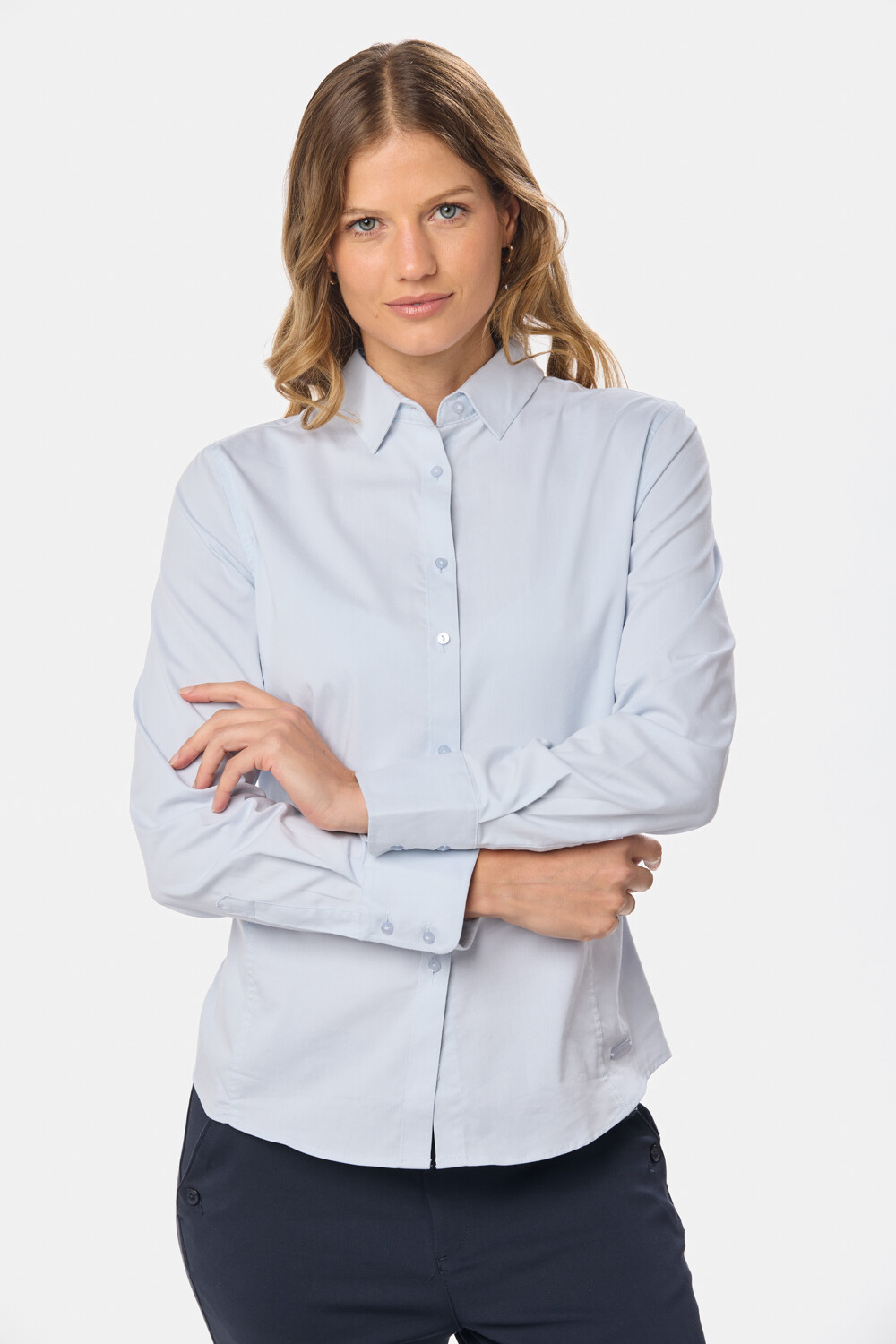 CAMISA LISA Celeste