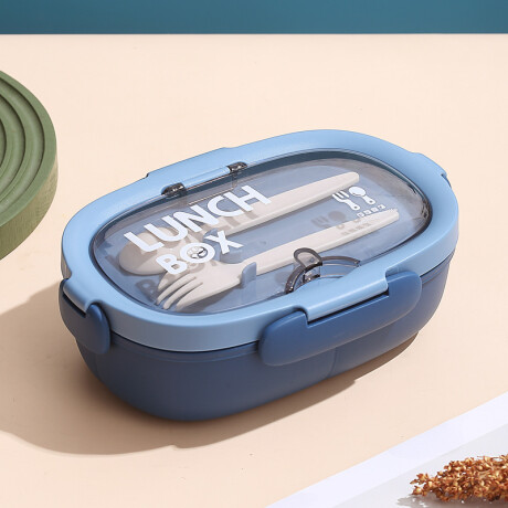Set De Lonchera Escolar Completo Azul