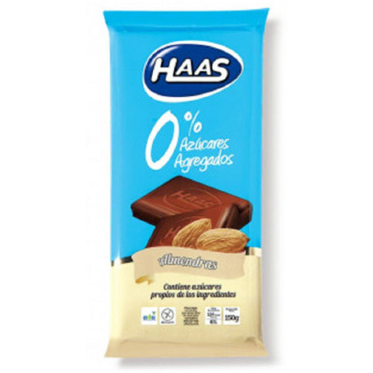 Chocolate Con Almendras Haas 0% Azúcar 70 Grs. 