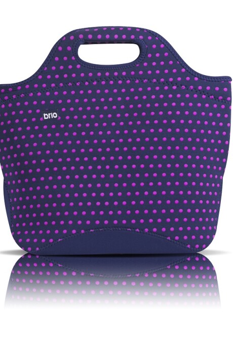 Bolsa de Compras Neopreno brio con cierre Micro Dot Navy