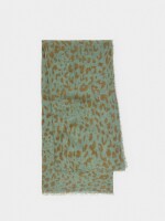 Pañuelo Estampado Con Lino multicolor