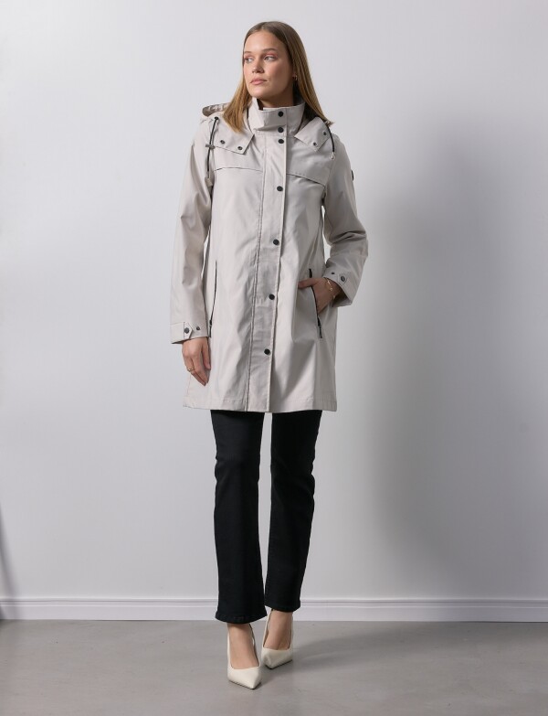 Gabardina Water Repellent BEIGE CLARO