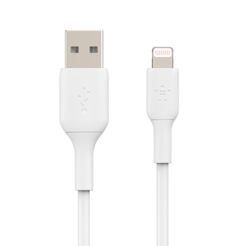 Cable de carga Belkin Lightning USB - A 1mt Blanco (Certificado iPhone) Cable de carga Belkin Lightning USB - A 1mt Blanco (Certificado iPhone)