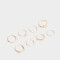 Sets Anillos Metal diferenciado Anillos Sets De Metal - Dorado
