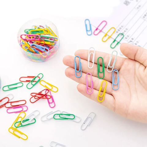 Clips de colores x40 unidades 50mm Clips De Colores X40 Unidades 50mm