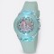Reloj Unicornio Infantil De Pulsera Con Luz Colores Verde Agua