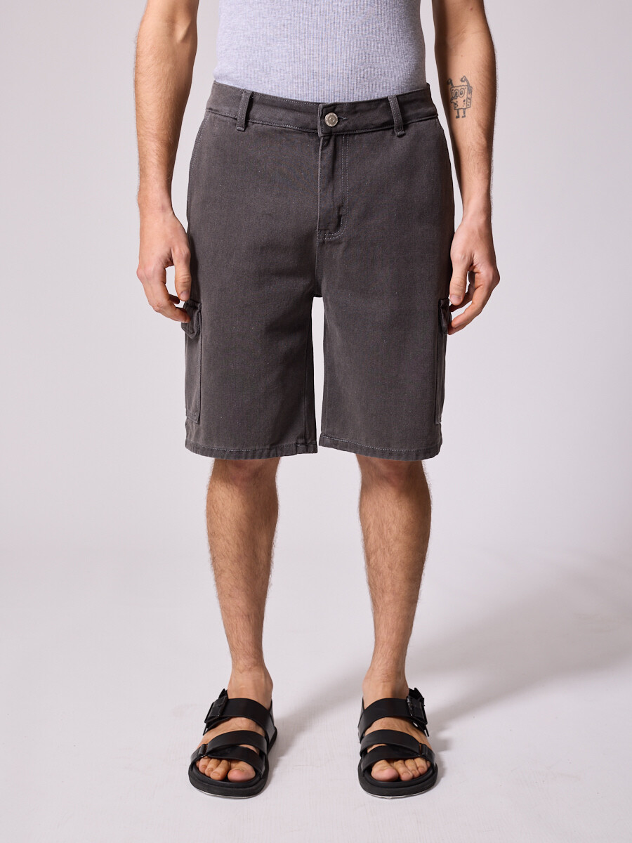 BERMUDA JEAN ALICENTS26 DIXIE - Gris Claro 