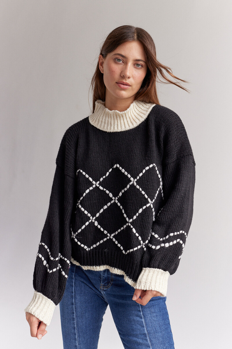 Sweater Inca - Negro 