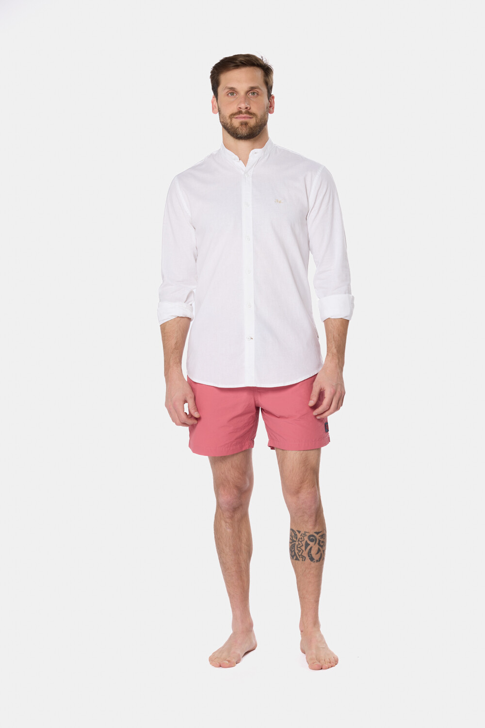 SHORT DE BAÑO LISO Rosa