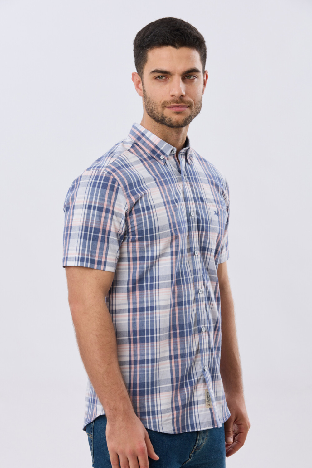 CAMISA CUADROS Coral
