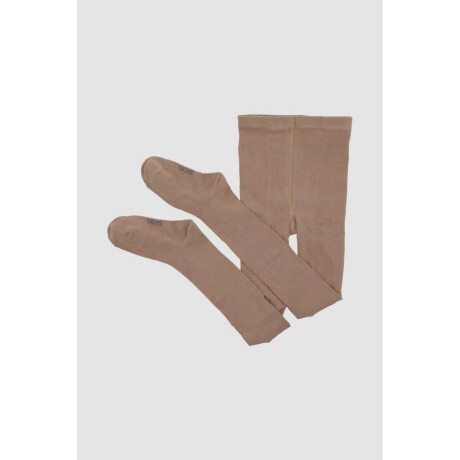 Cancan kids de algodón liso Beige