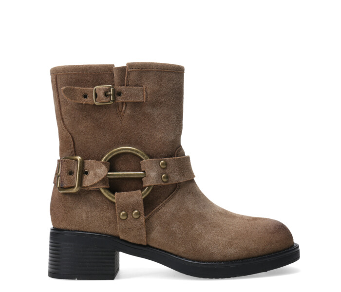 Botas de Mujer Miss Carol HILE de cuero Beige