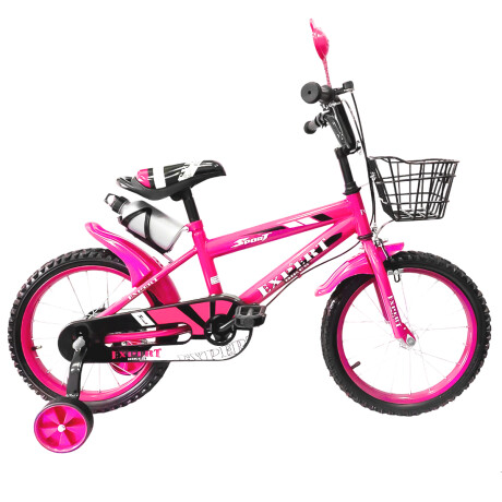 Bicicleta Niño y Niña Montaña Rod 16 C/ Canasto, Rueditas y Acc Azul