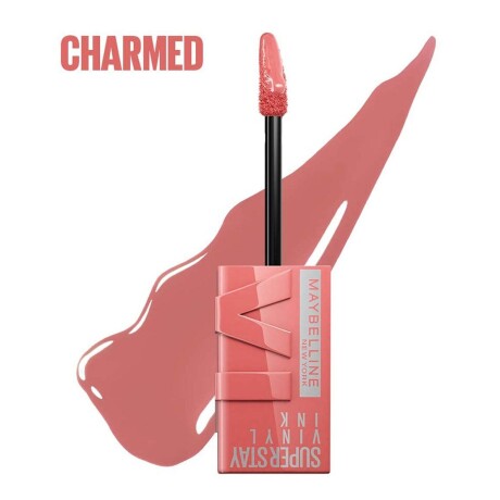 Labial Líquido Brillante Maybelline Superstay Vinyl Ink CHARMED