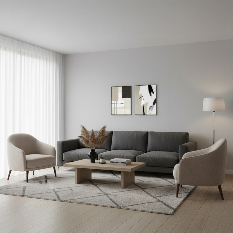 CUADRO CANVAS 30x40 MARCO ABSTRACTO BEIGE NEGRO 2 CUADRO CANVAS 30x40 MARCO ABSTRACTO BEIGE NEGRO 2