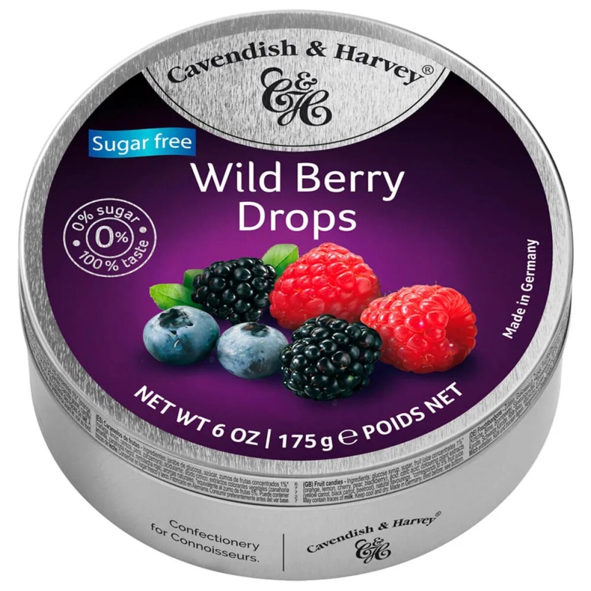 Caramelos Cavendish Wildberry 175GR sin Azucar 