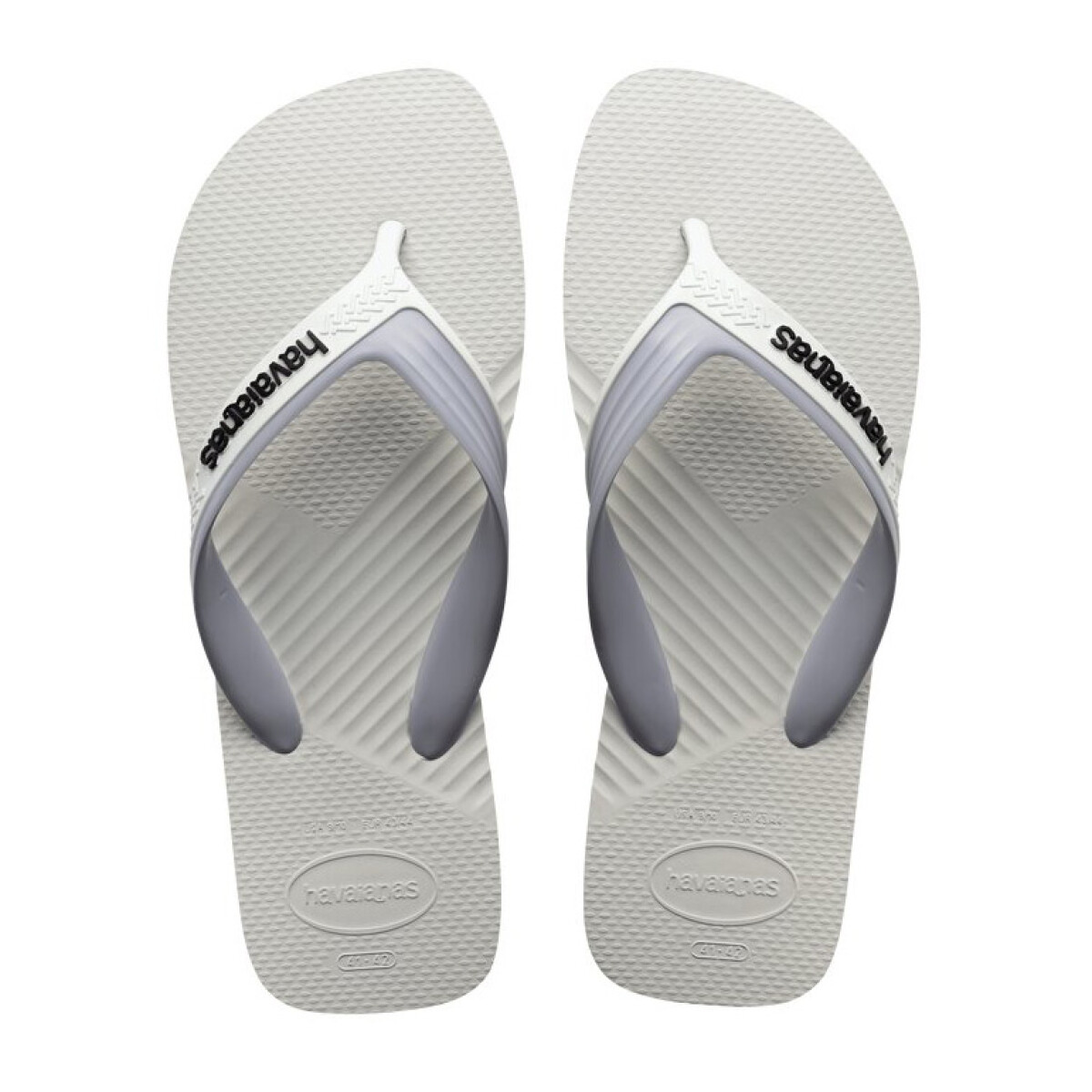 Sandalias de Hombre Havaianas Dual Havaianas - Blanco - Gris - Blanco Hielo 
