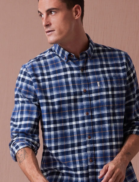 CAMISA LEÑADORA DE VIYELA Piedra